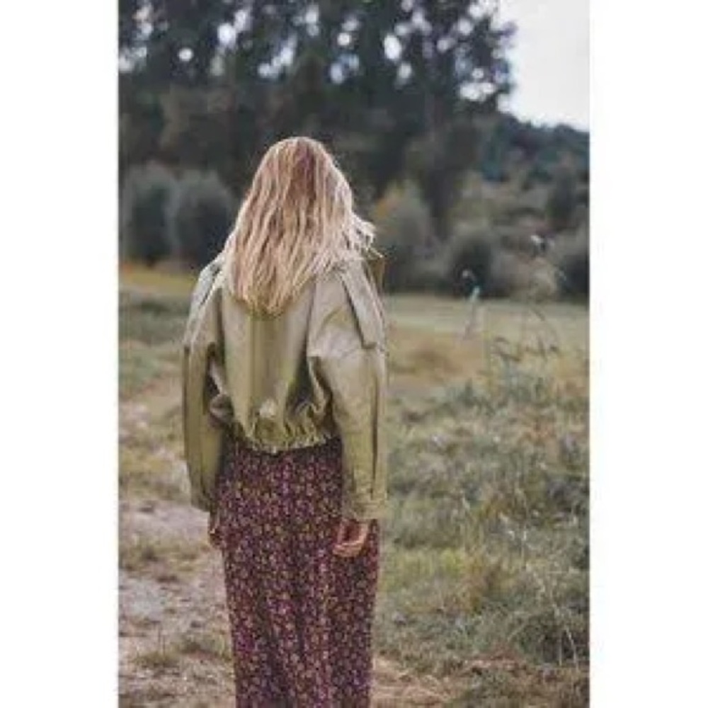 Large Bubish Leather Jacket From Anthropologie - image 5